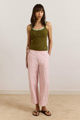 yves capri trouser - pink