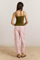yves capri trouser - pink