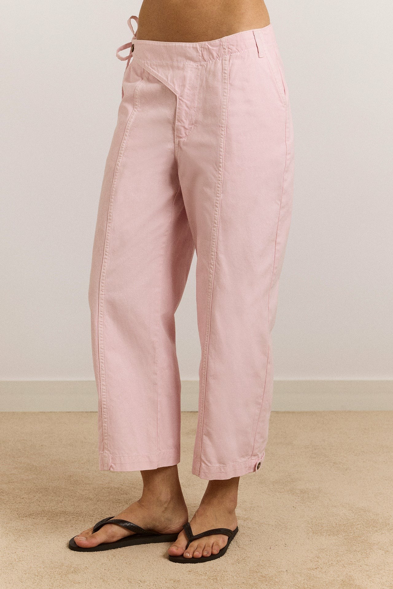 yves capri trouser - pink