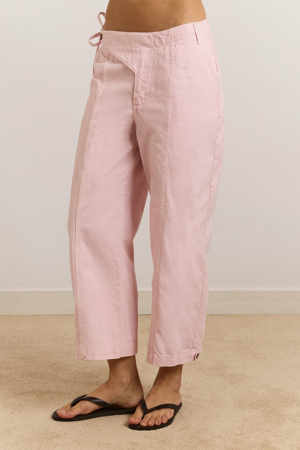yves capri trouser - pink