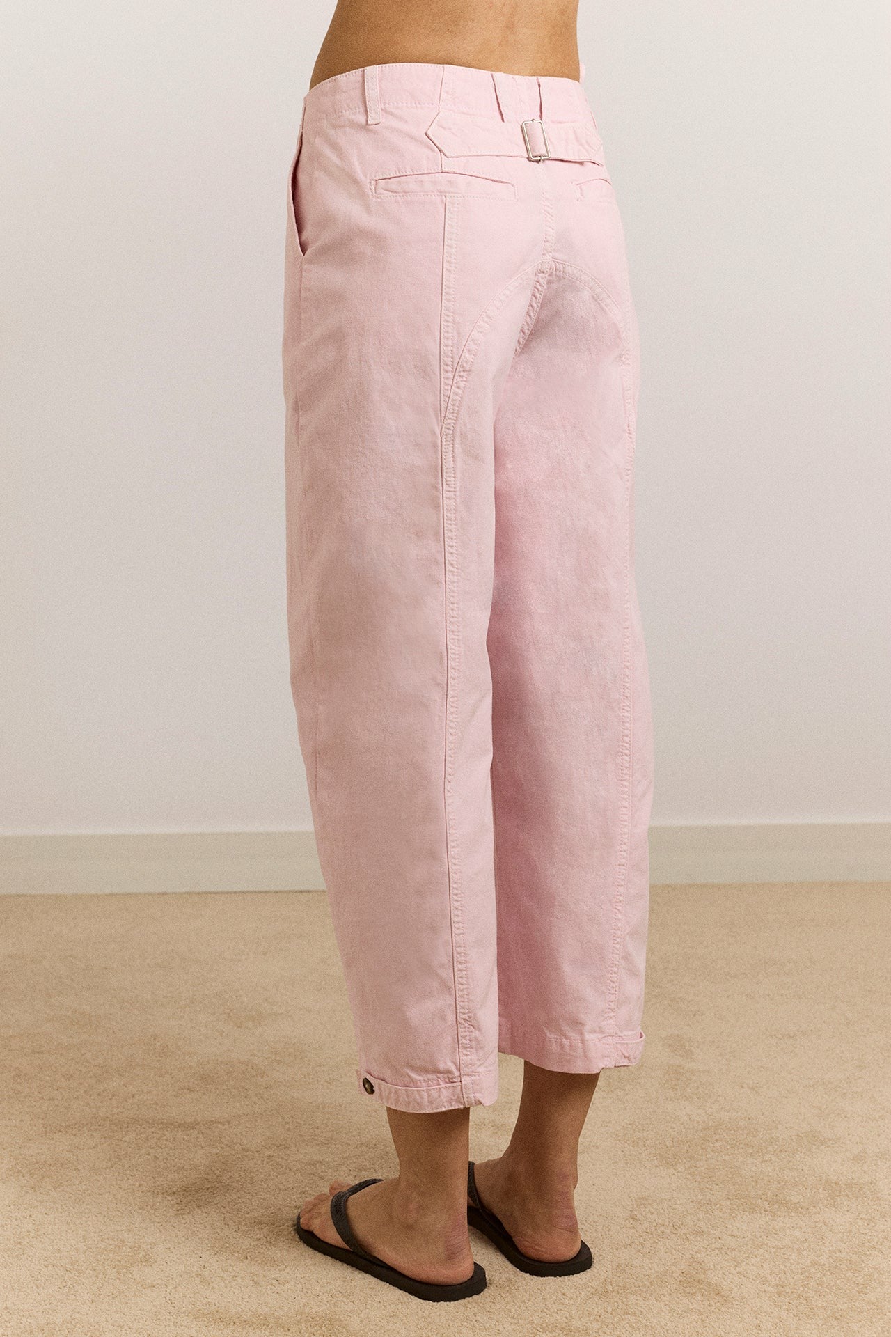 yves capri trouser - pink