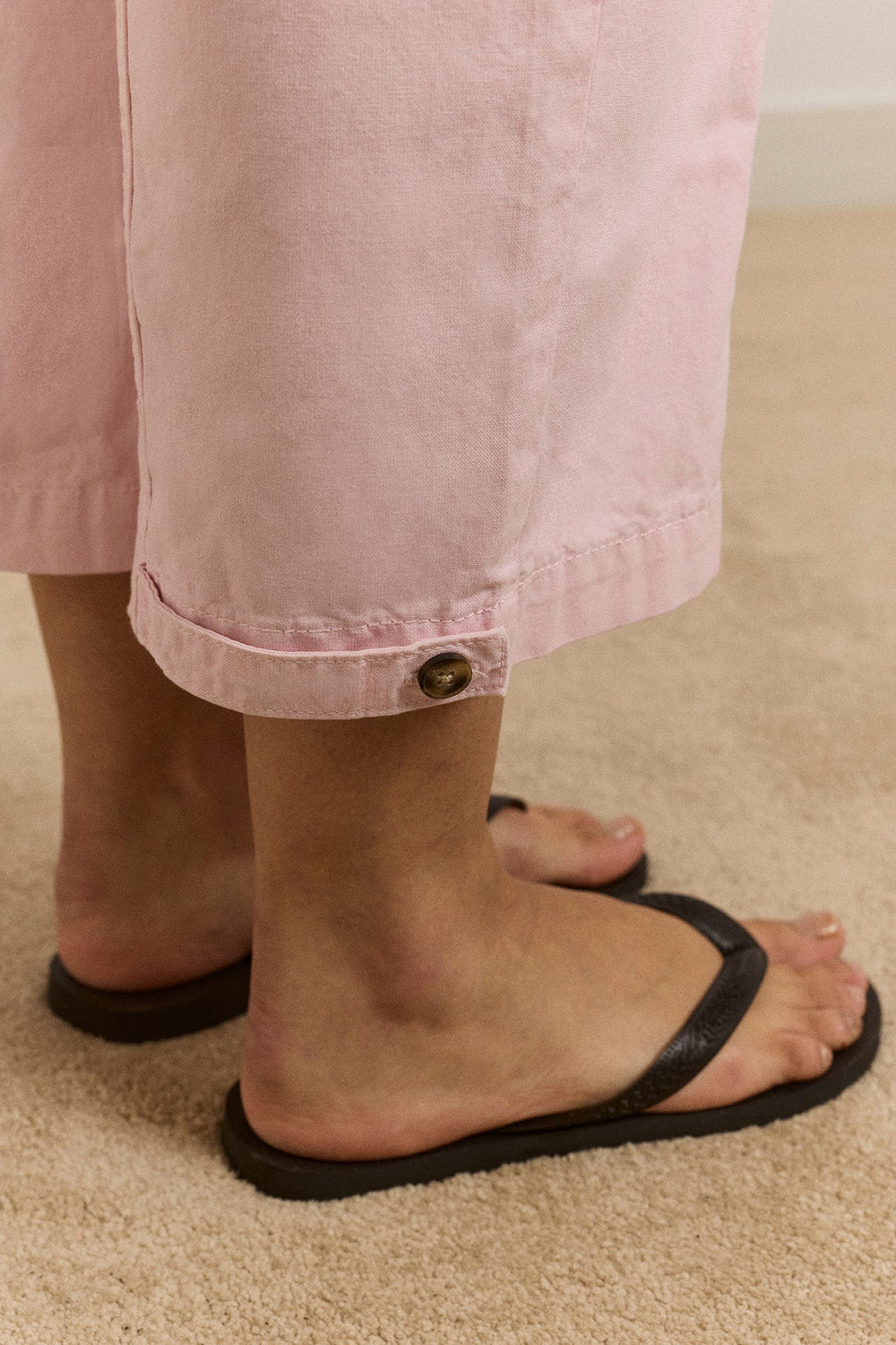 yves capri trouser - pink