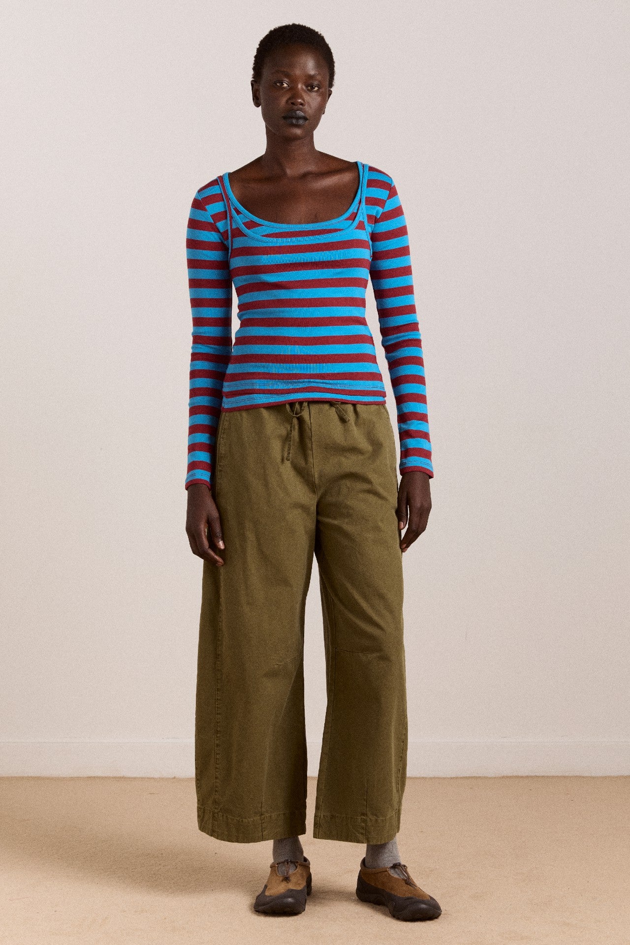 felix twill trousers - olive