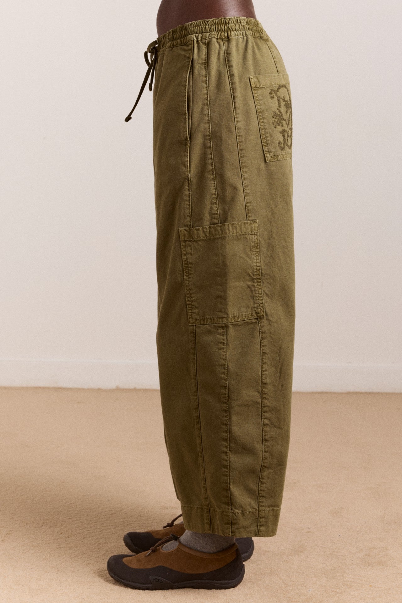 felix twill trousers - olive