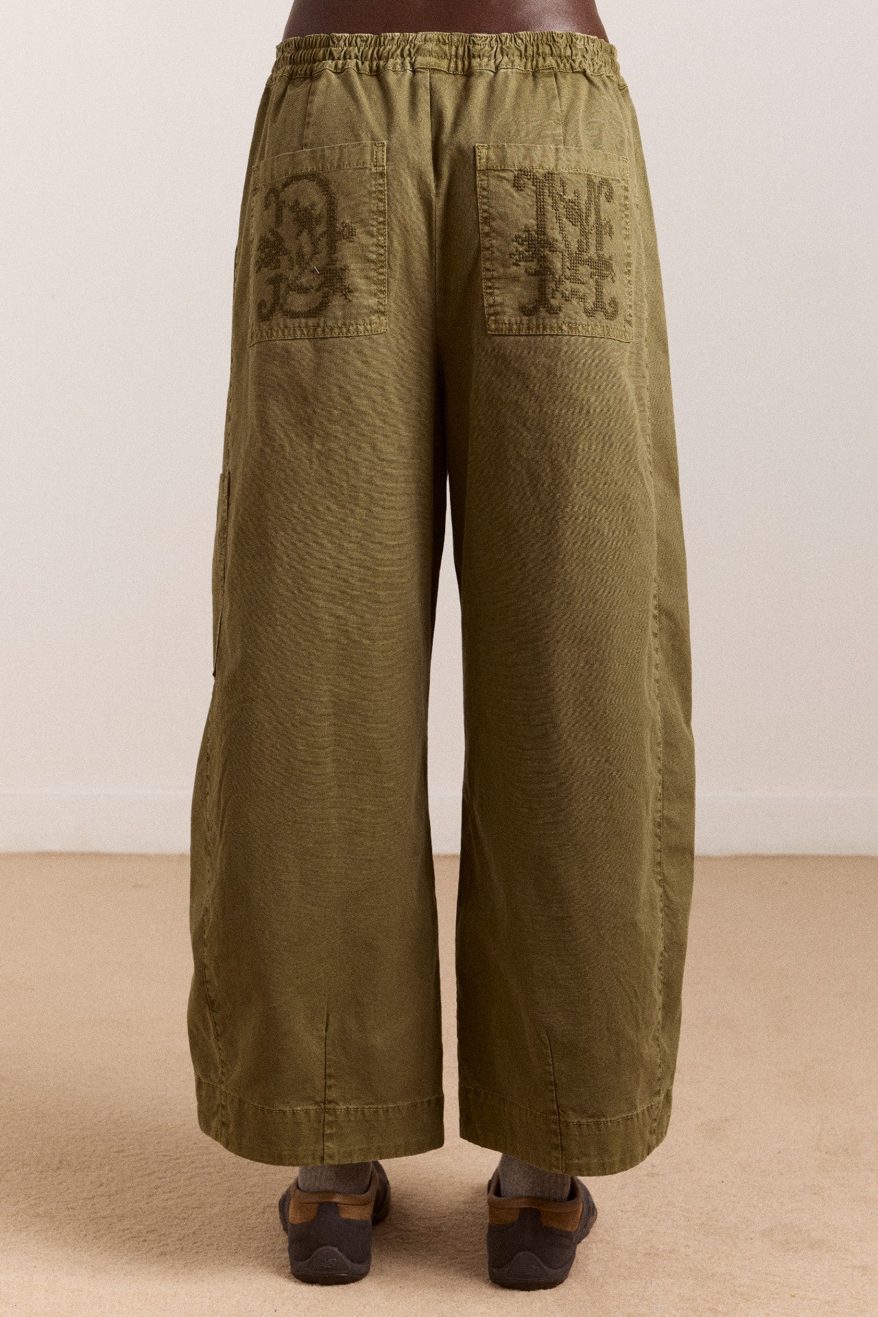 felix twill trousers - olive