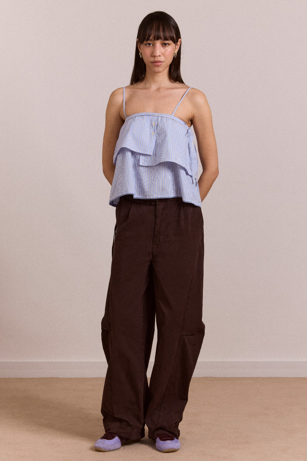 liv trouser - coffee bean