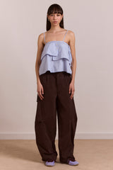 liv trouser - coffee bean