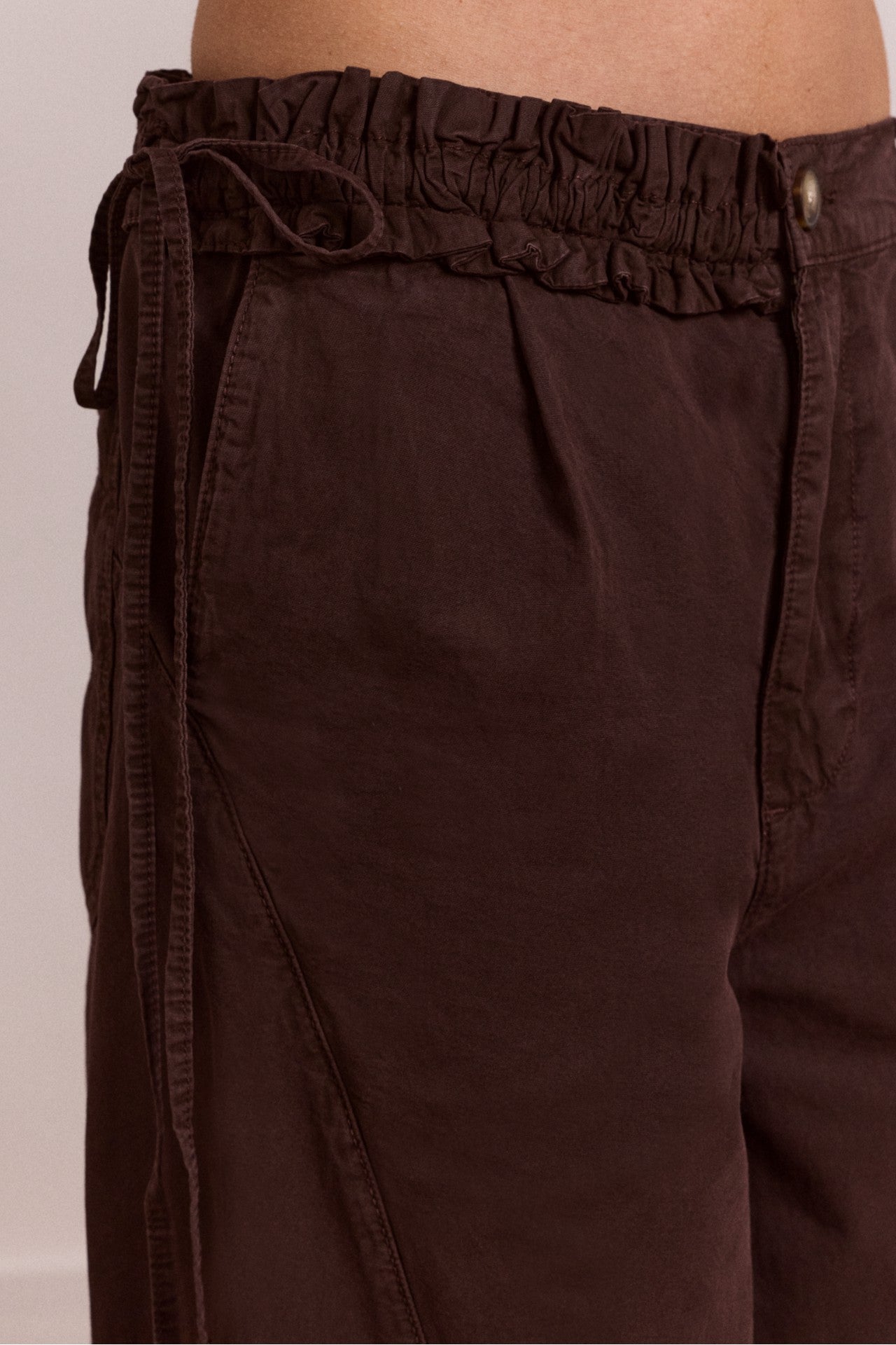 liv trouser - coffee bean