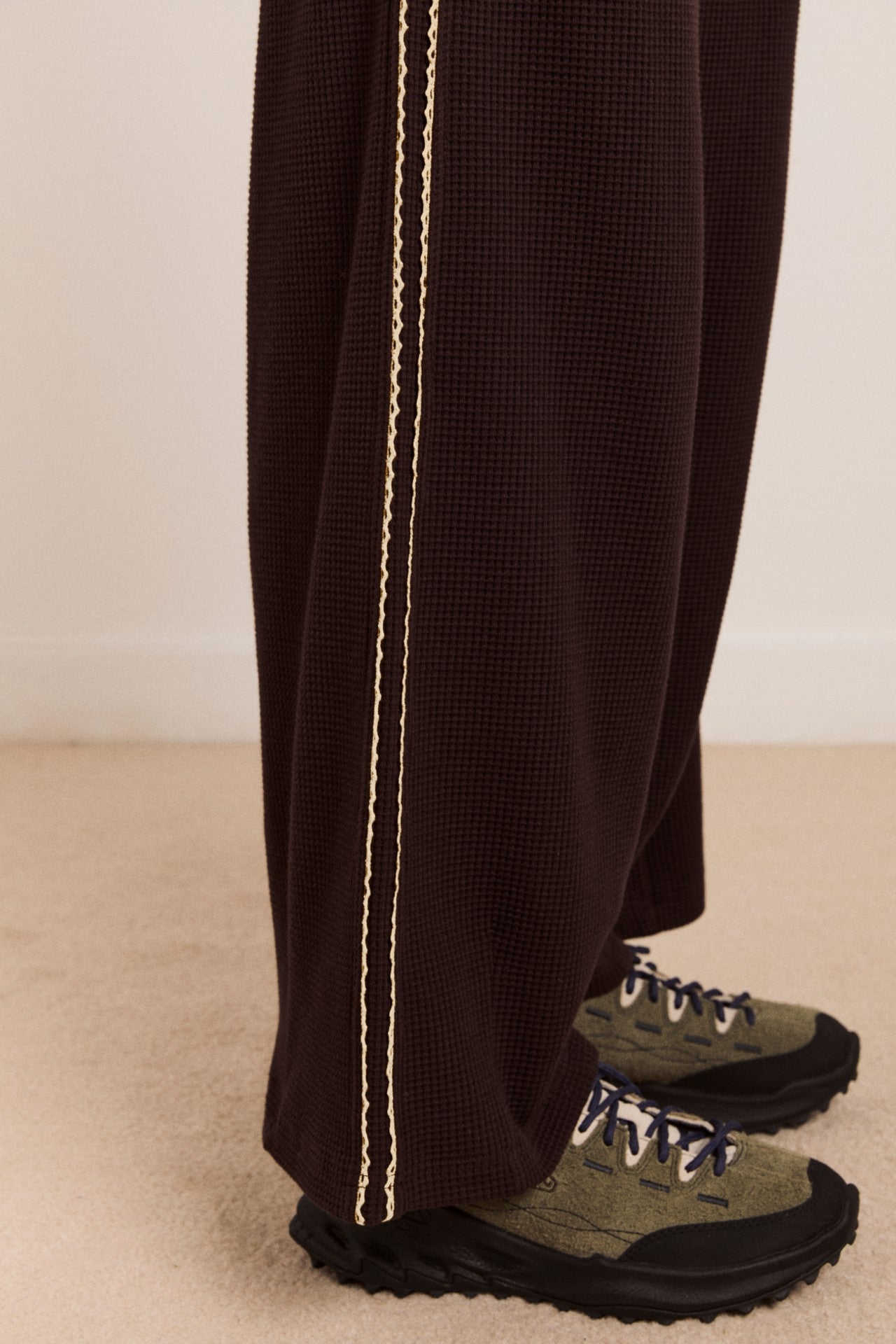 piper waffle jogger - chocolate