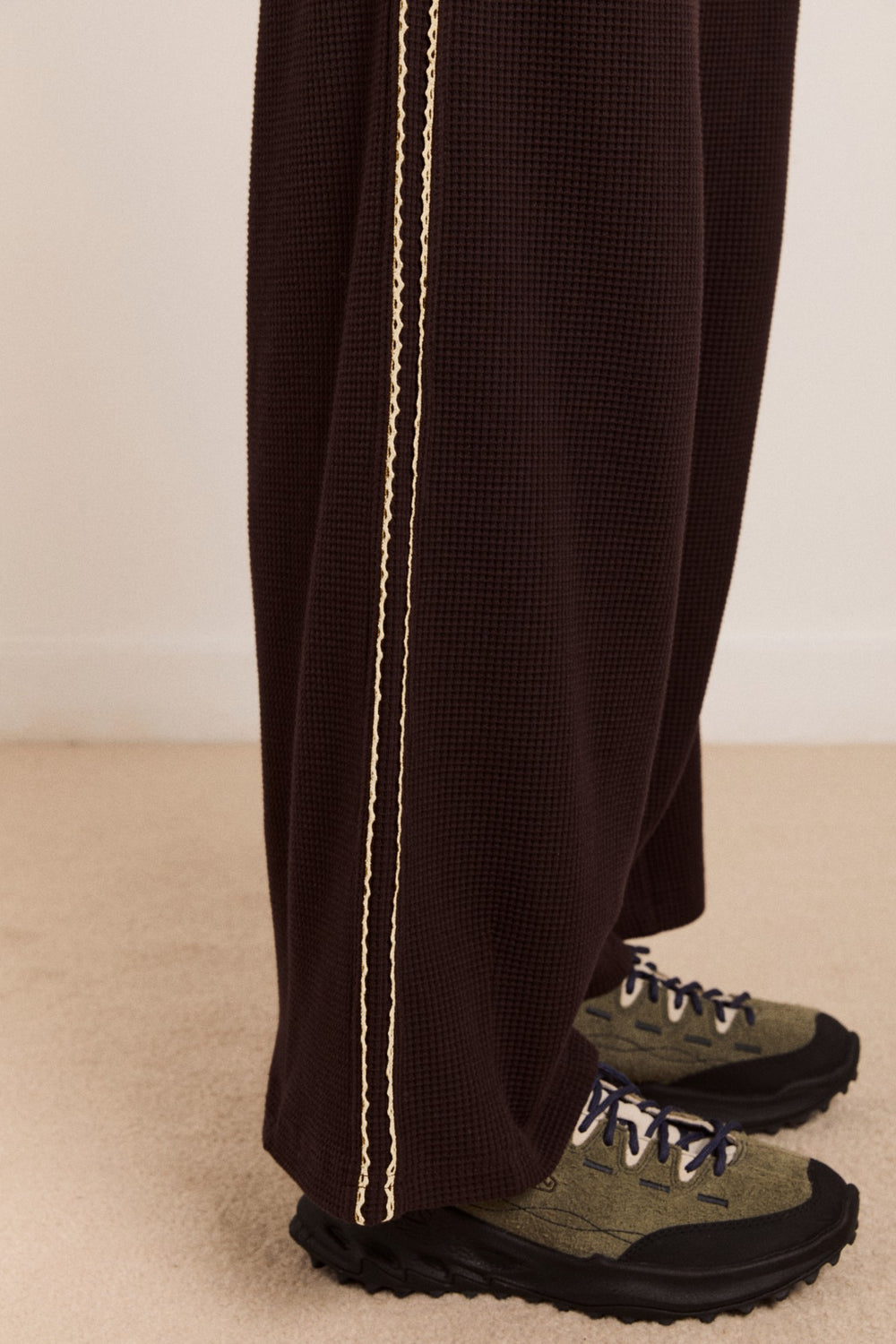 piper waffle jogger - chocolate