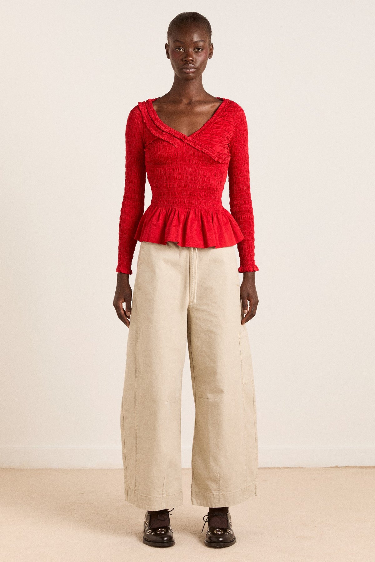 felix twill trouser - stone