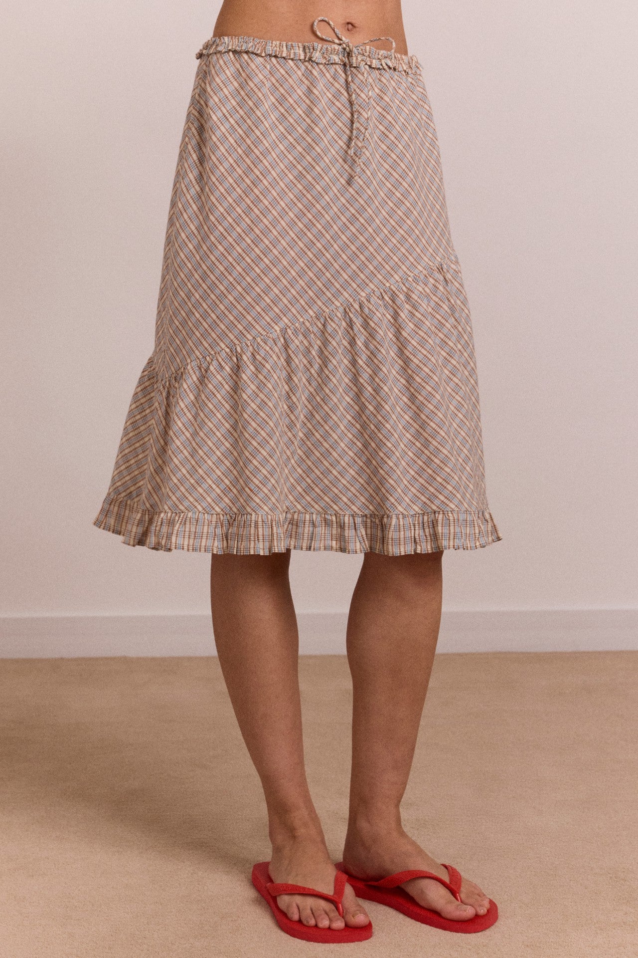 sigourney skirt - ginger check