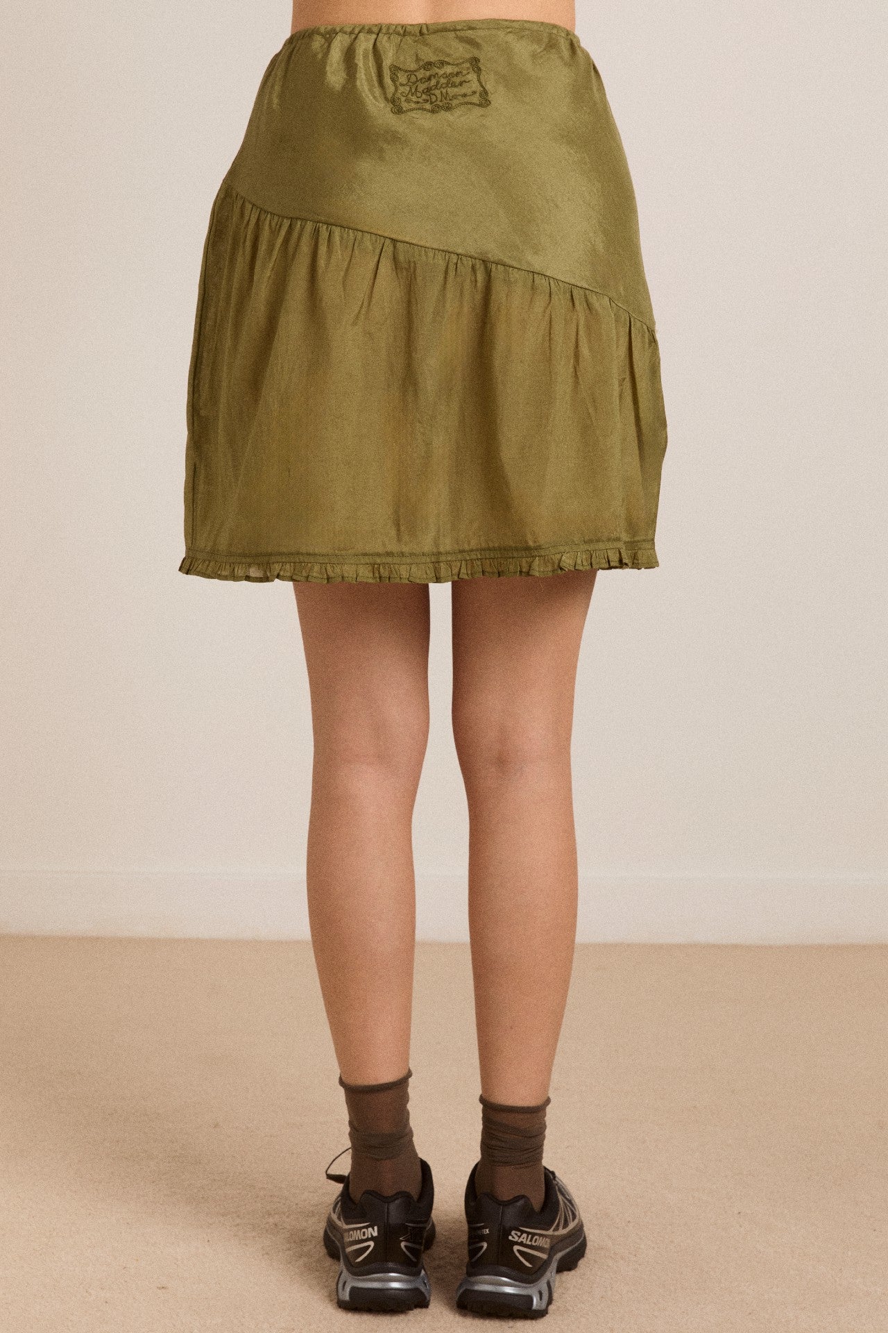 evelyn sheer skirt - olive