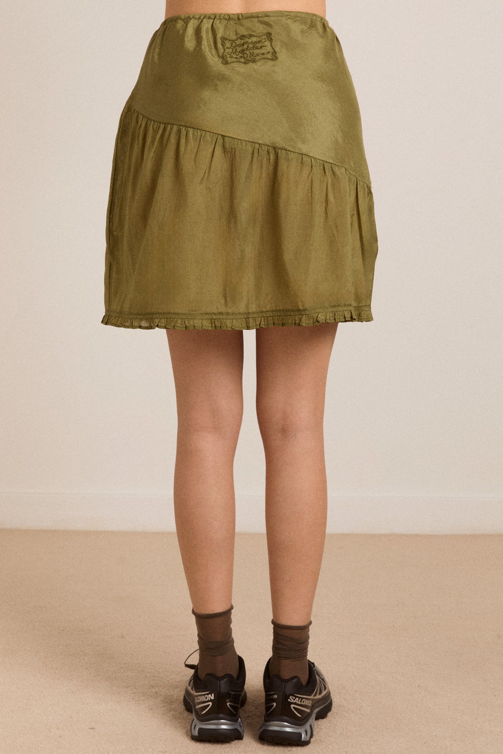 evelyn sheer skirt - olive
