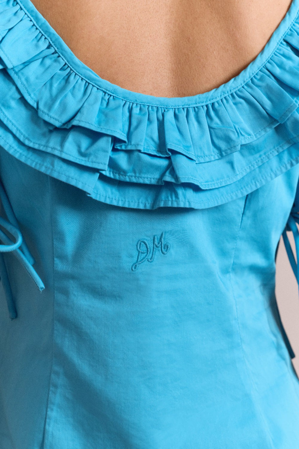 anke blouse - river blue