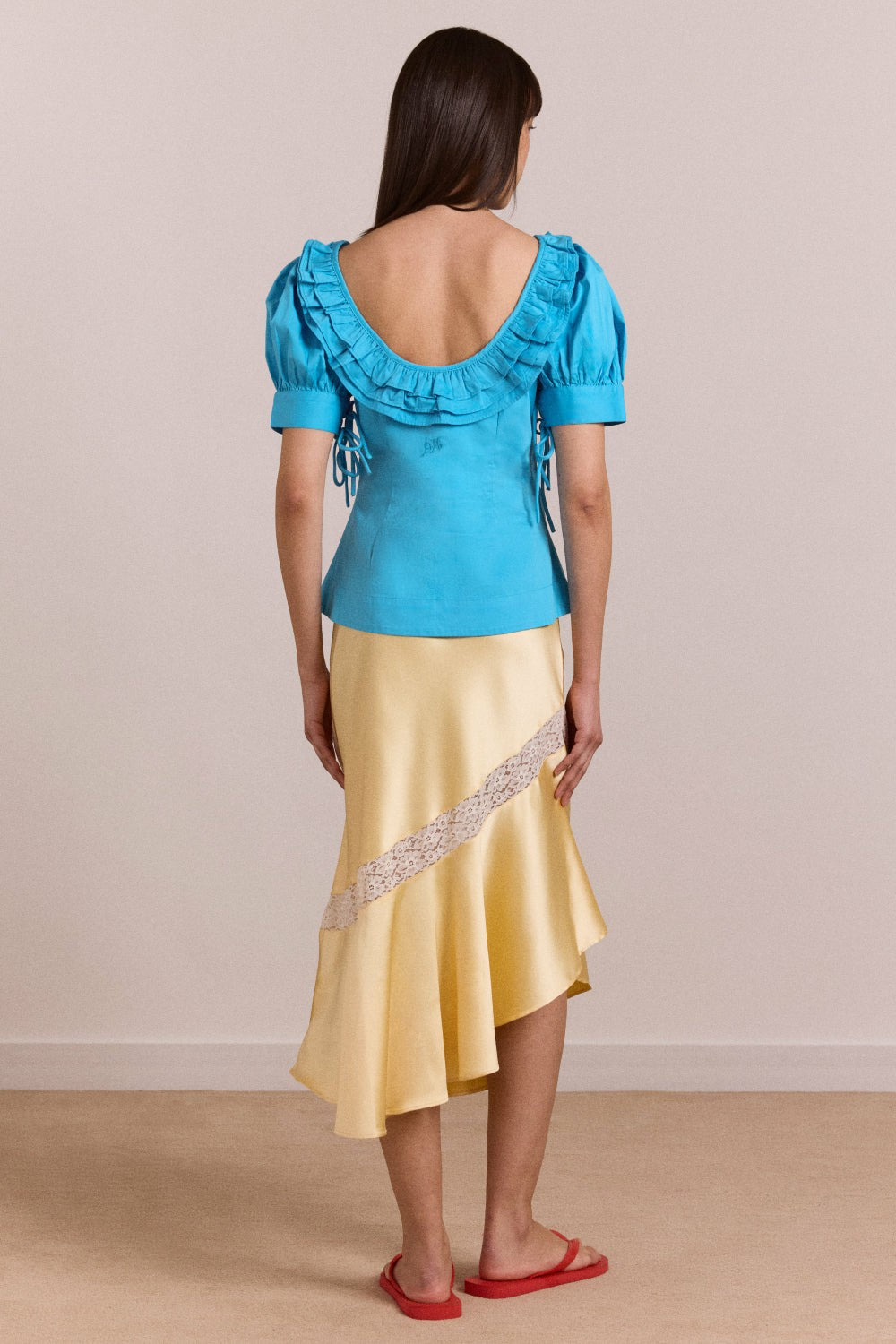 anke blouse - river blue