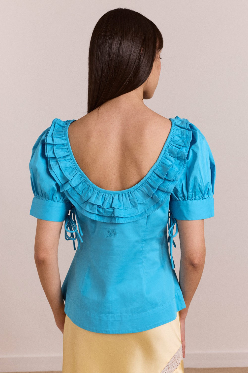anke blouse - river blue