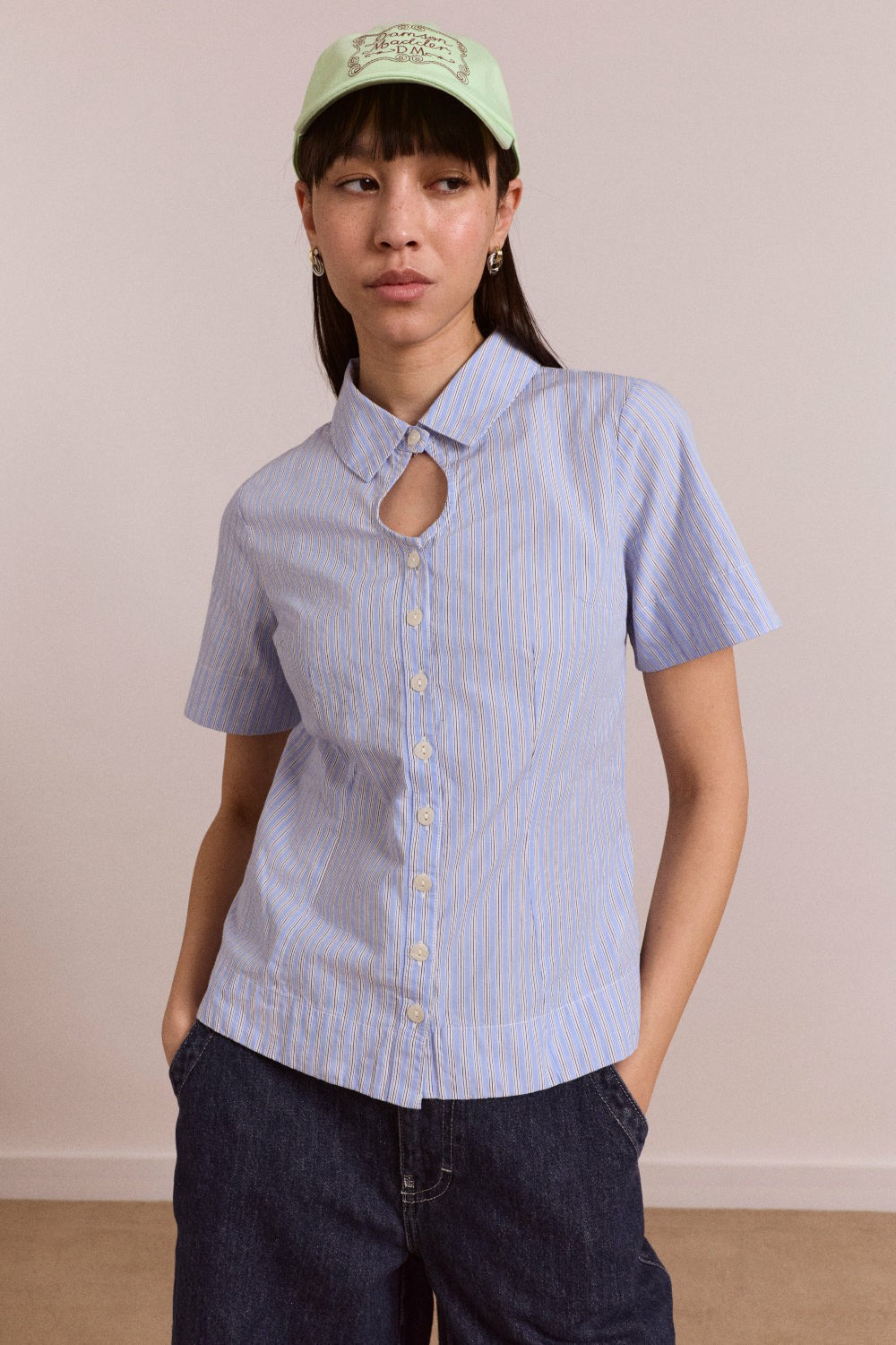ebba shirt - mini blue stripe