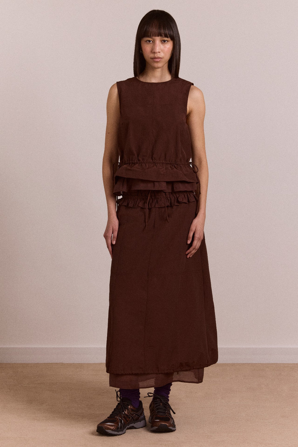 ailani blouse - choc