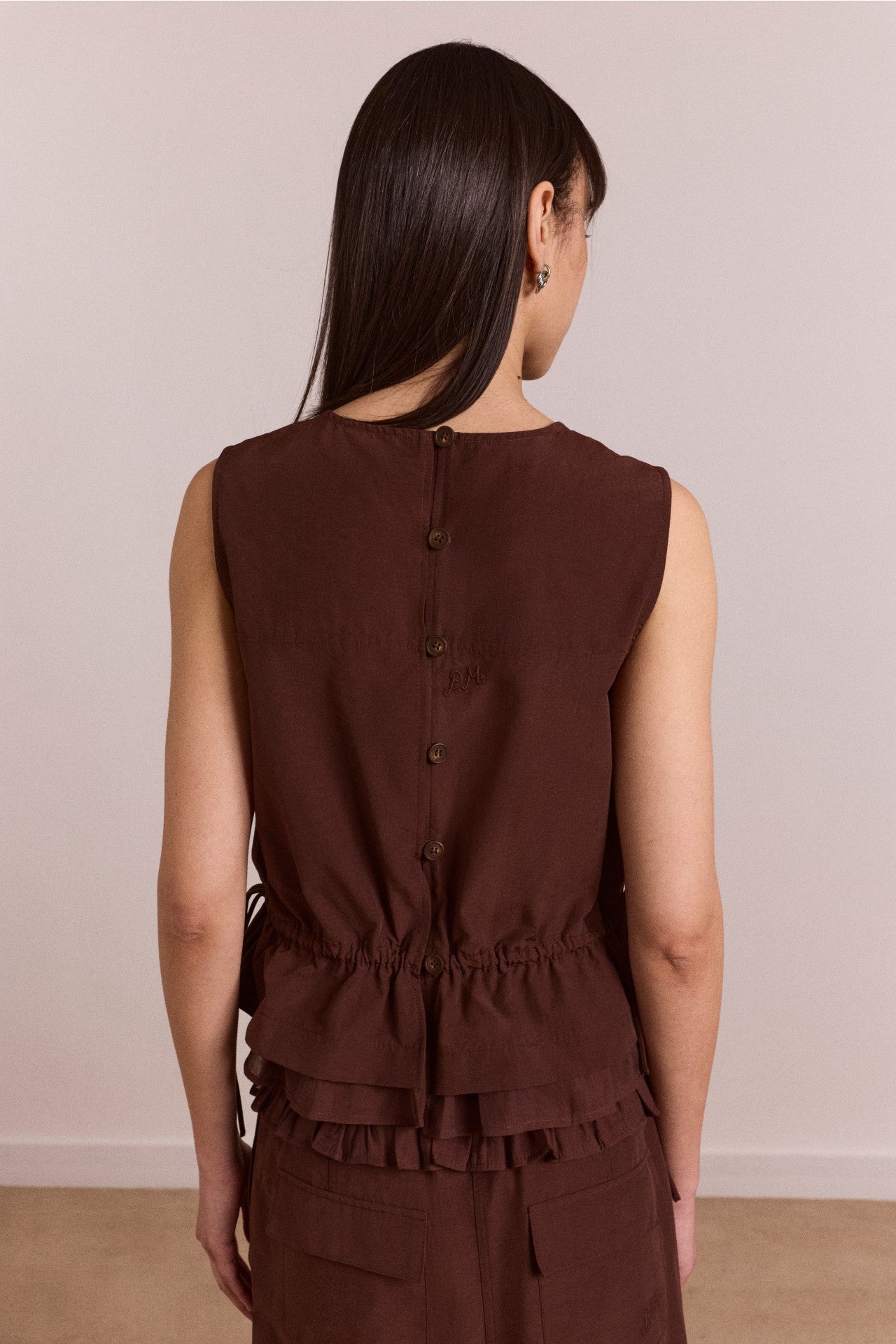 ailani blouse - choc