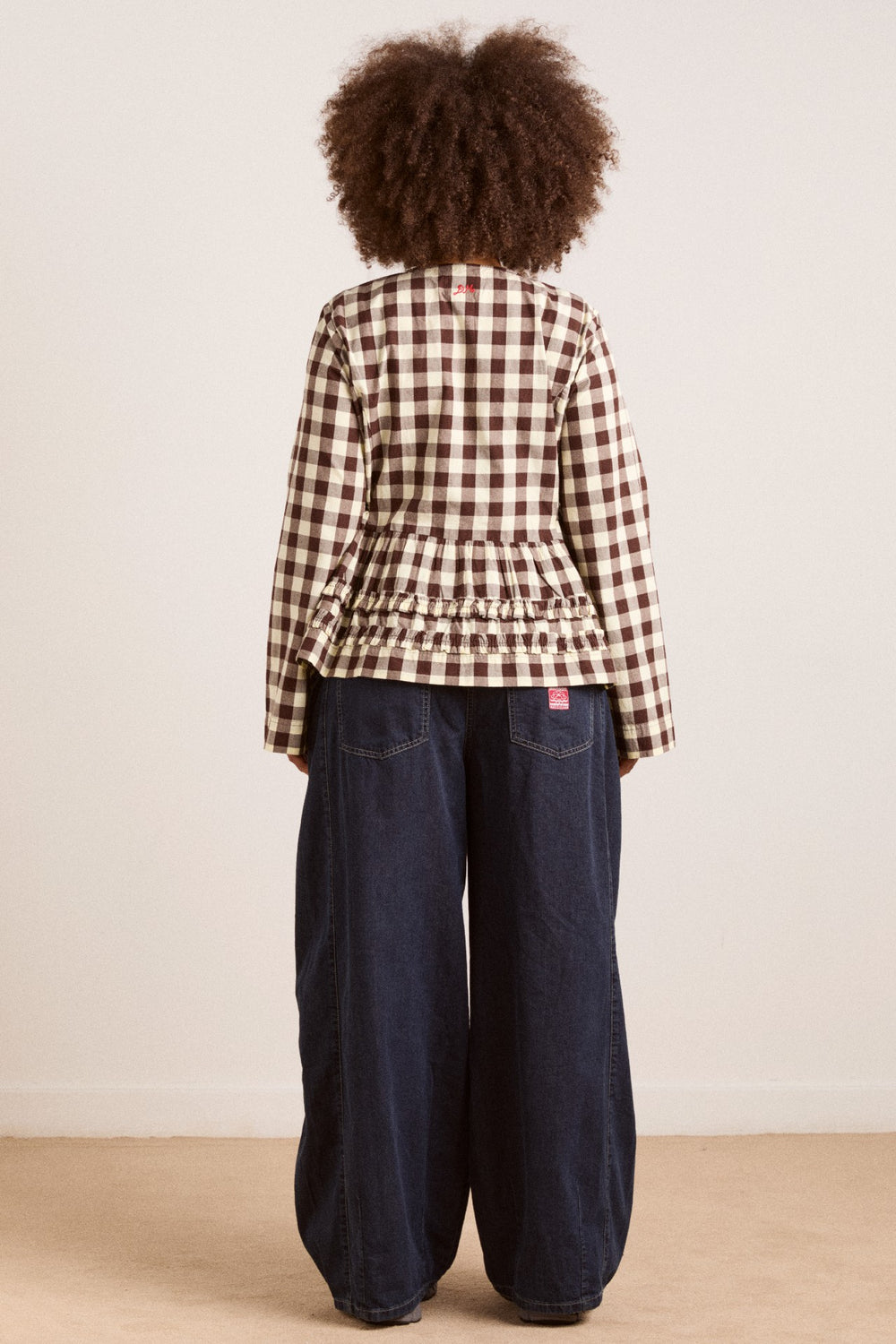 madison blouse - butter gingham