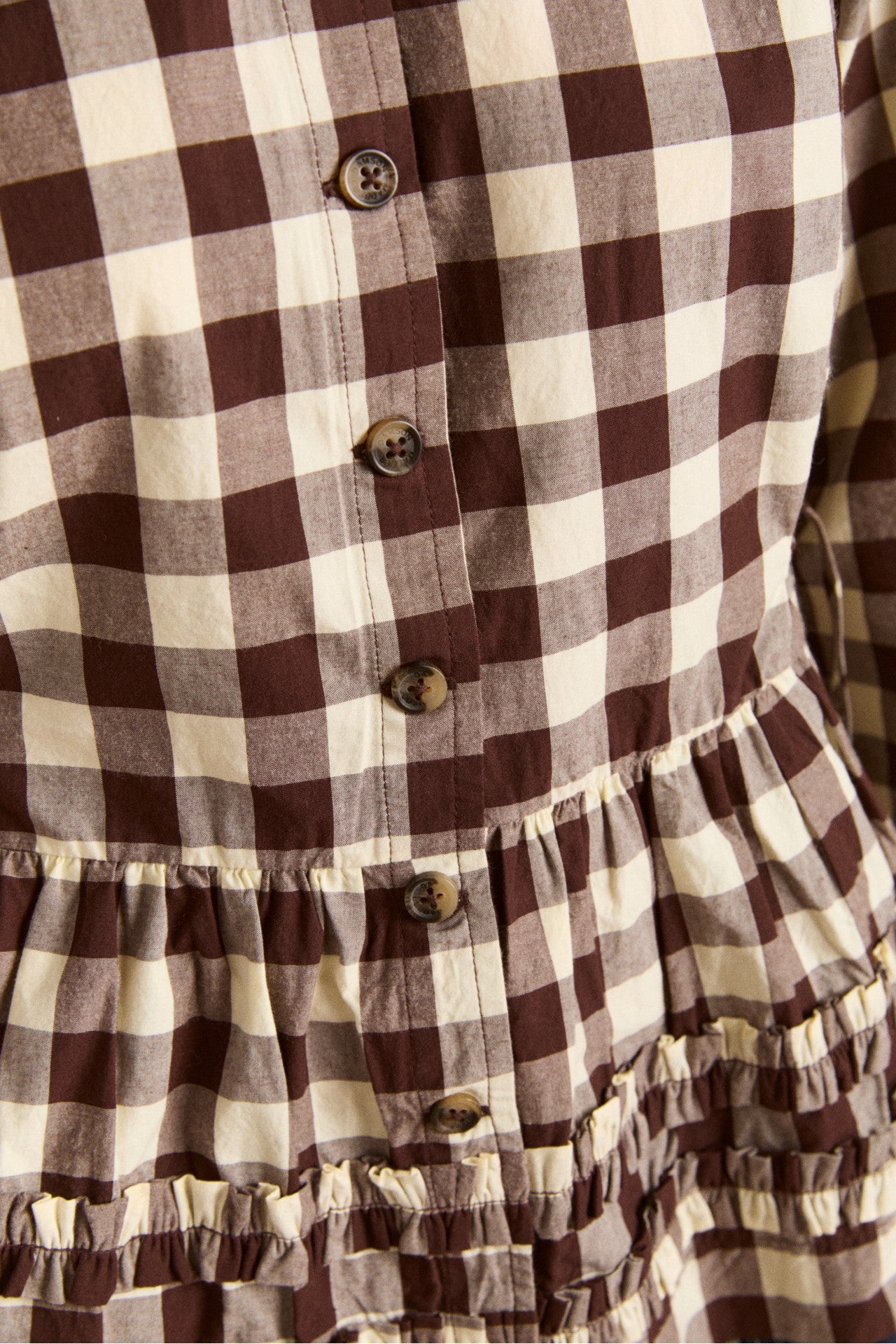 madison blouse - butter gingham