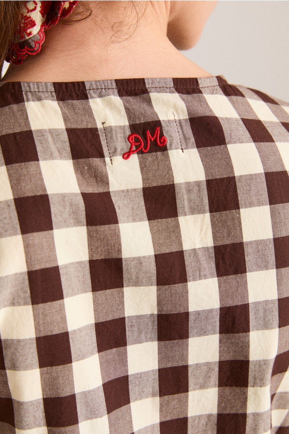 madison blouse - butter gingham