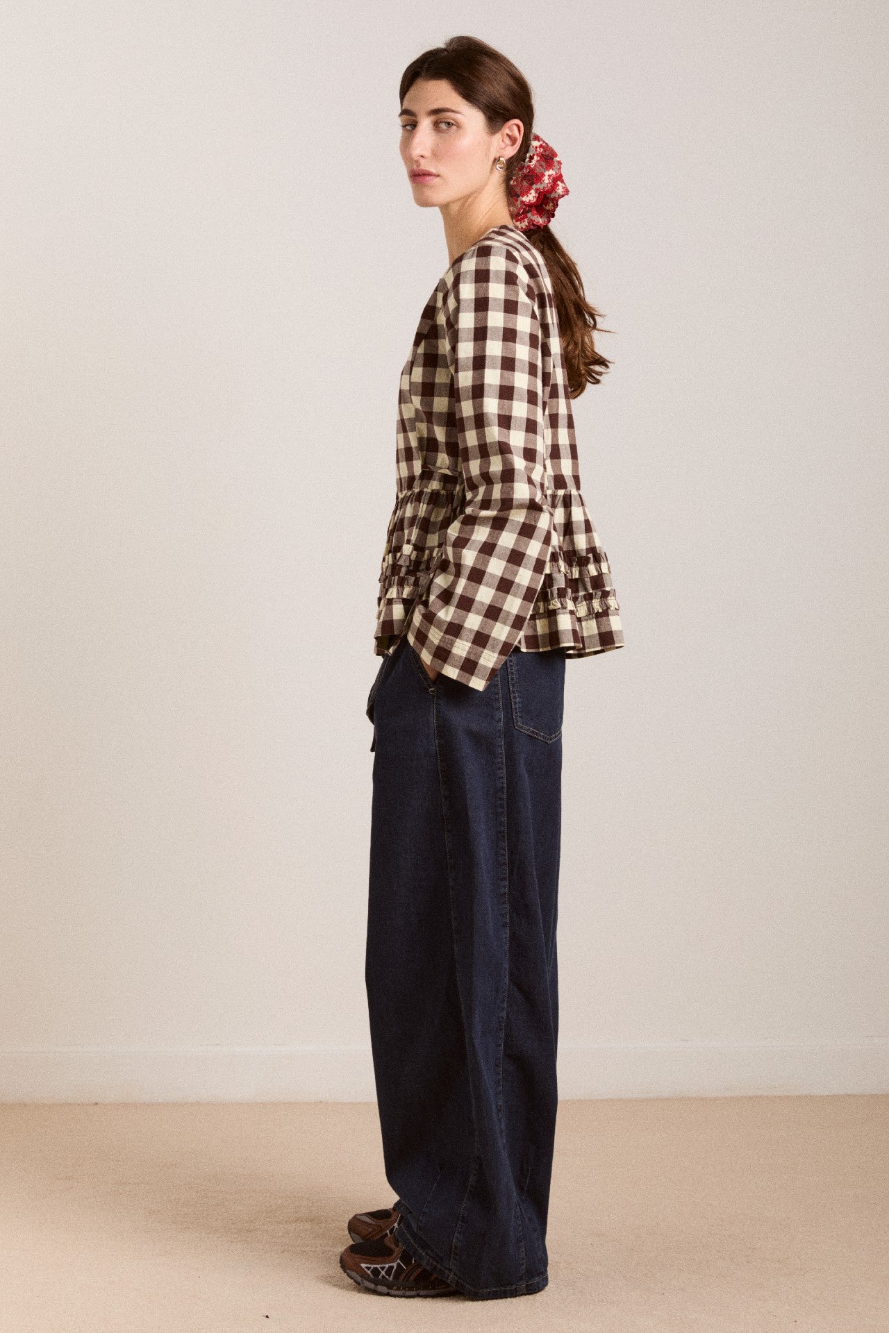 madison blouse - butter gingham