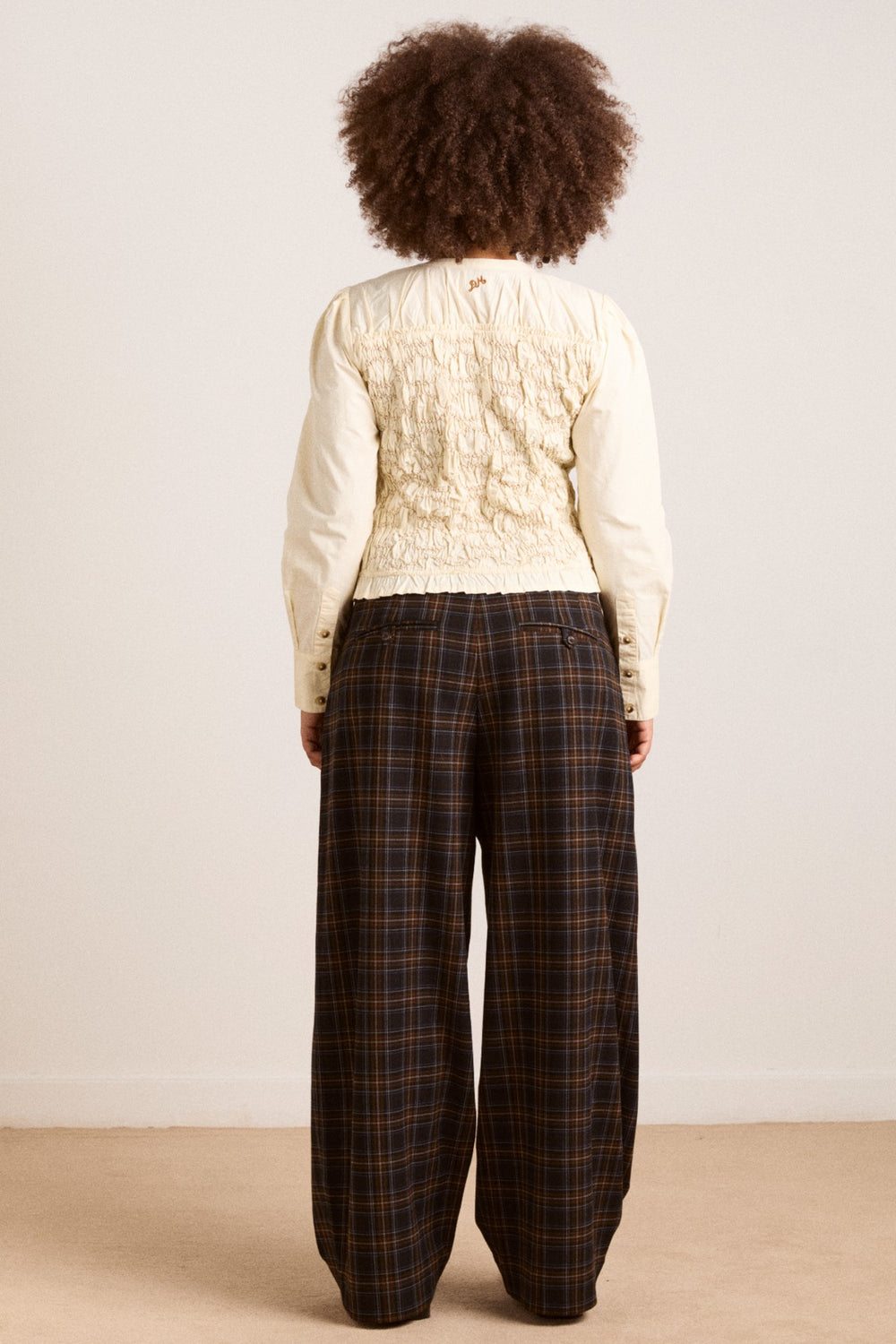 elliana smocked cardi - butter