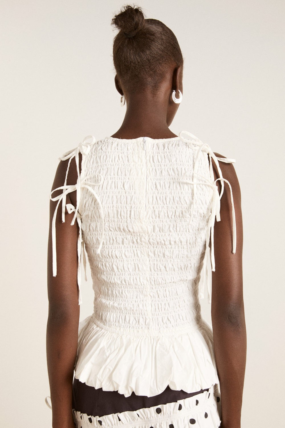 becca multi-way blouse - white