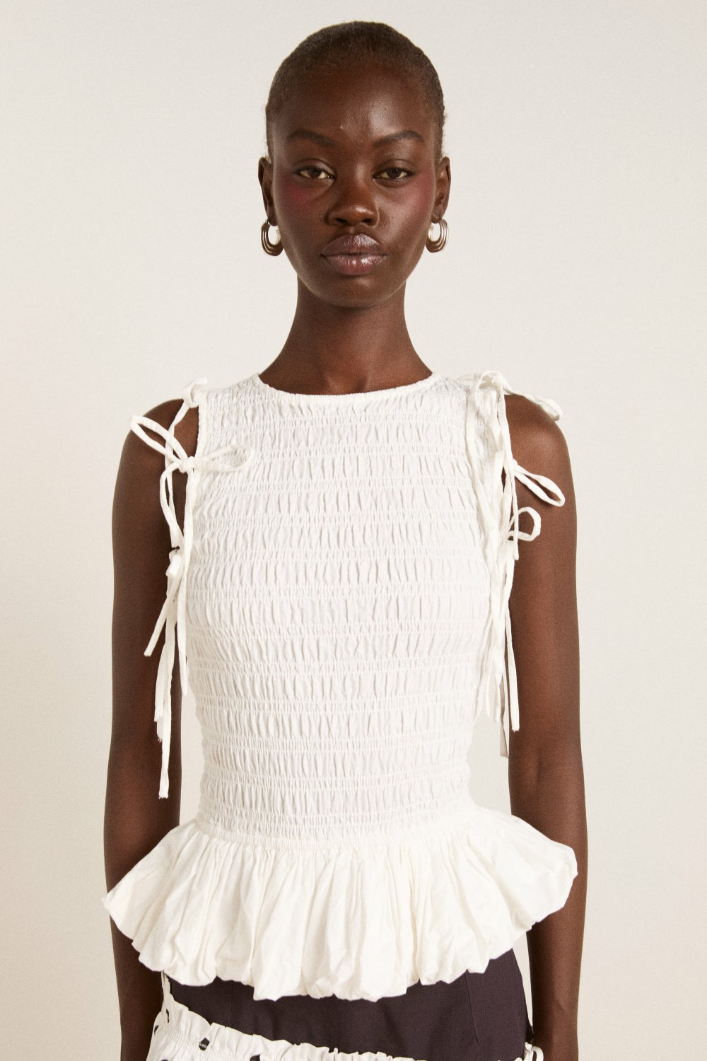 becca multi-way blouse - white