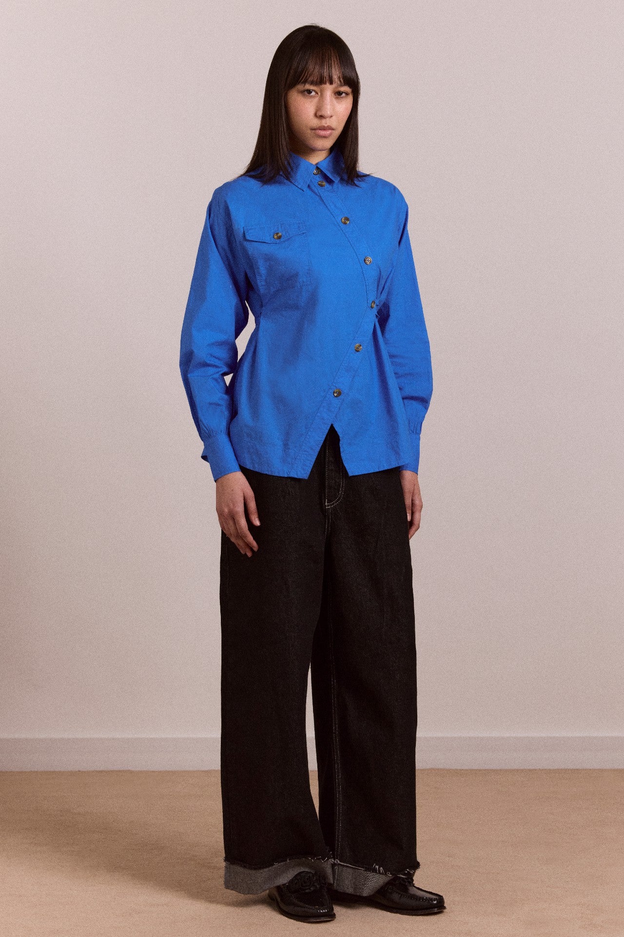 lux shirt - blue