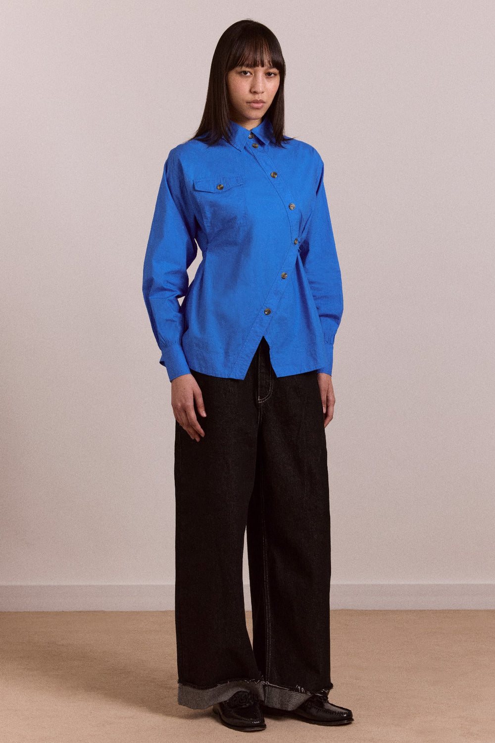 lux shirt - blue
