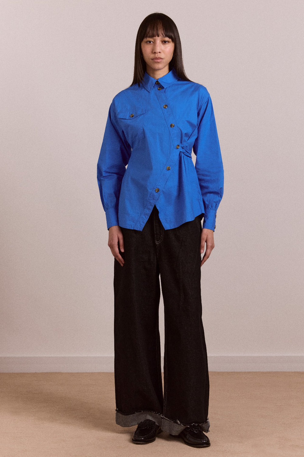lux shirt - blue