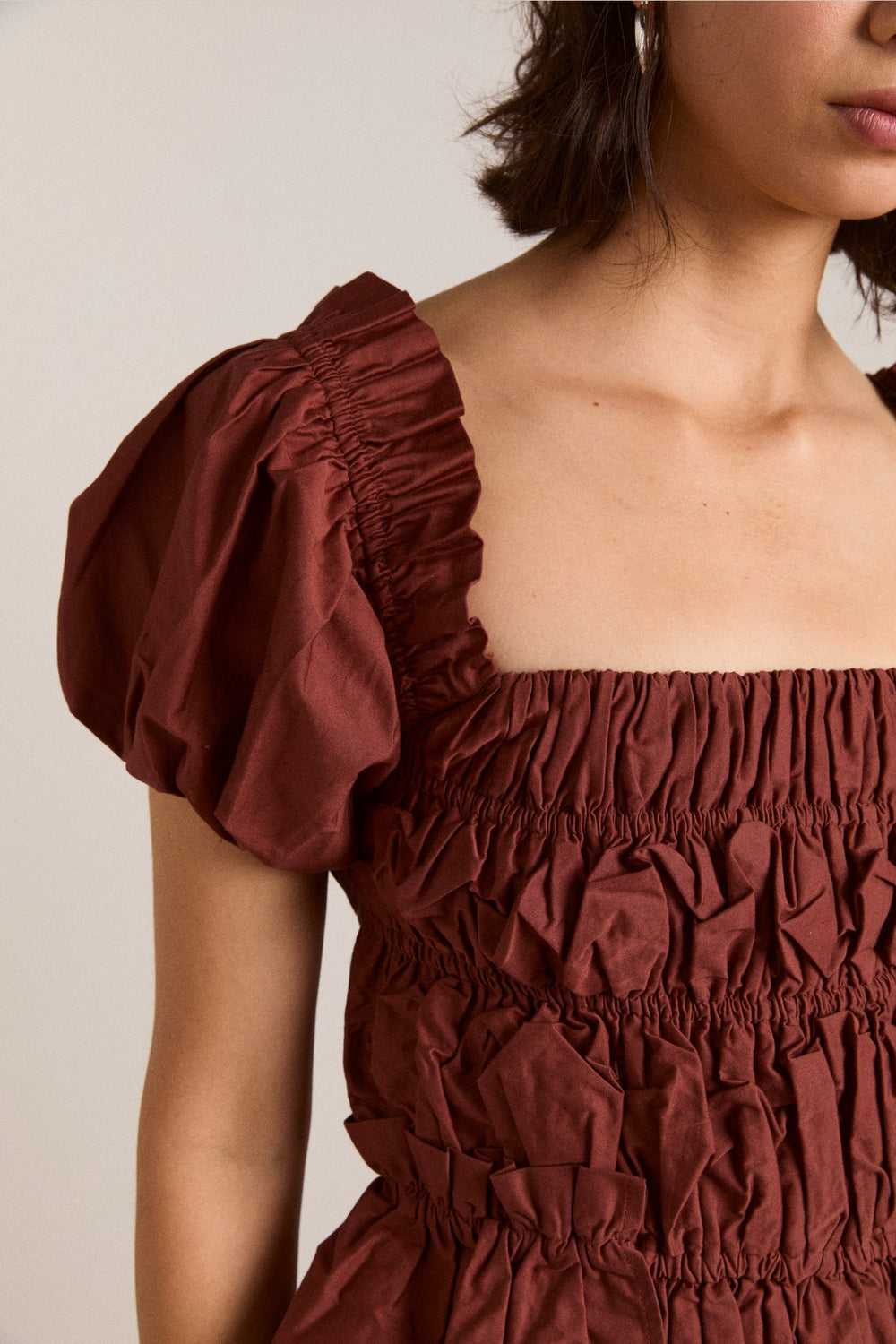 lyza blouse - brick
