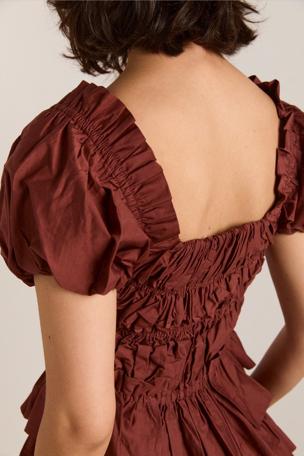 lyza blouse - brick