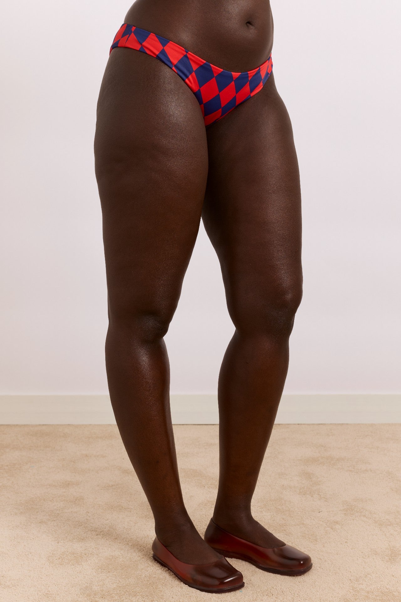 wren bikini bottom - harlequin print