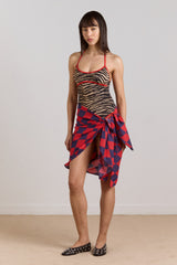 sarong - harlequin print