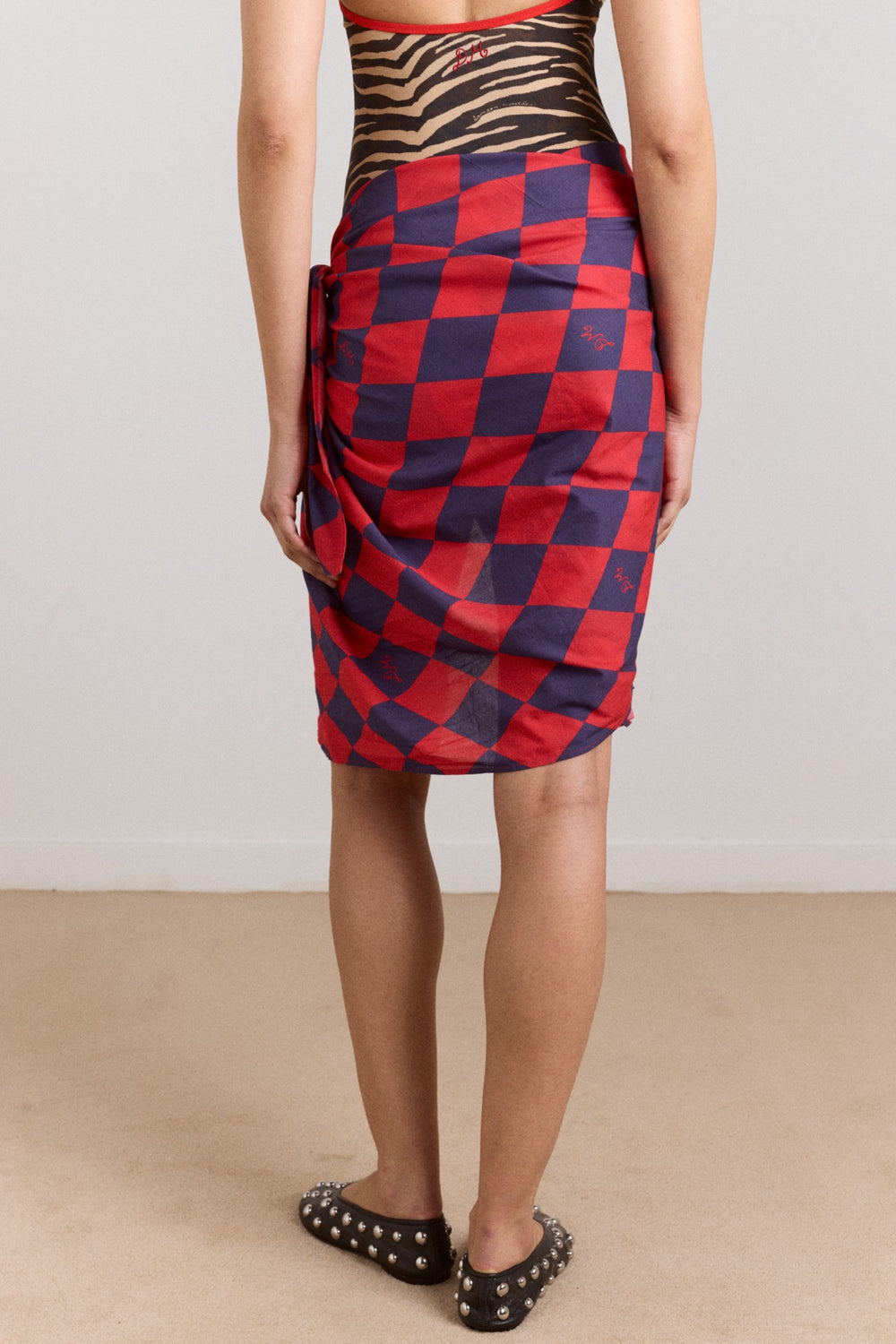 sarong - harlequin print