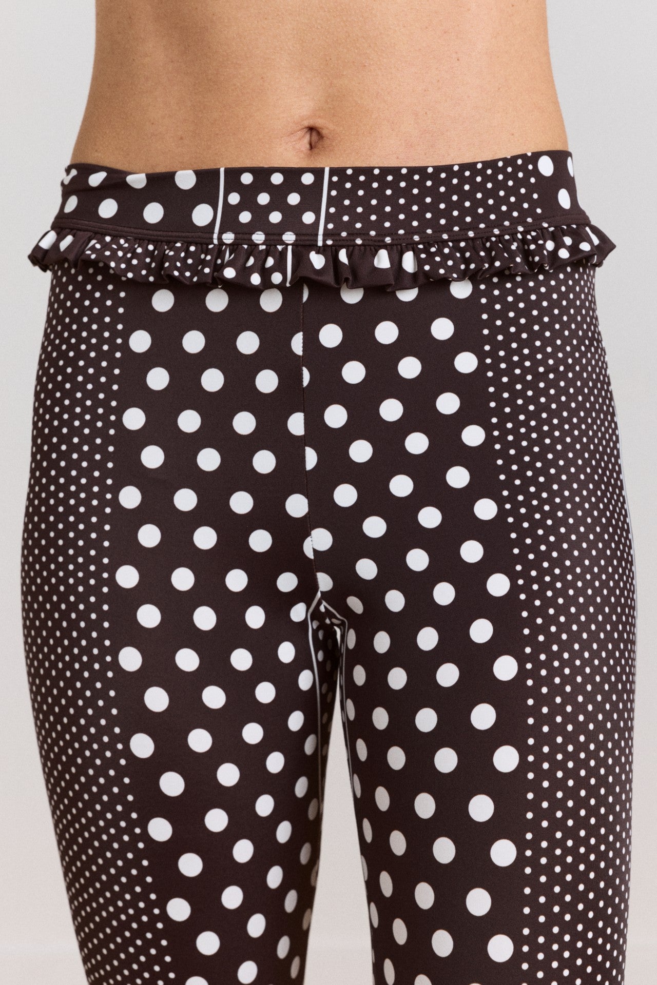 cove capri pant - spot stripe print