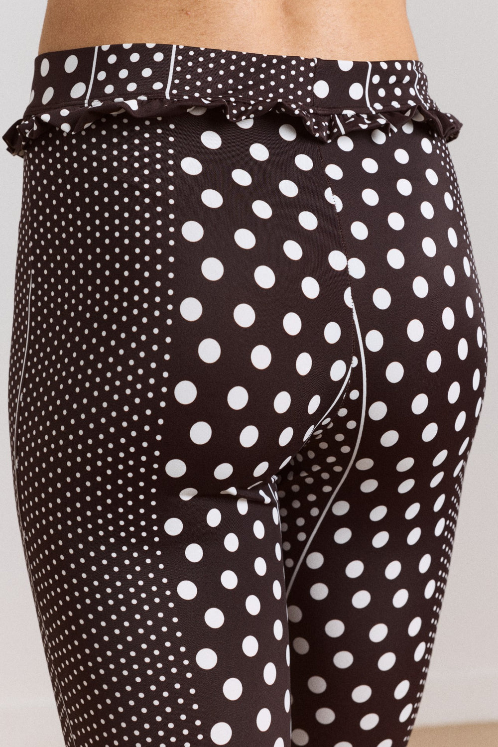 cove capri pant - spot stripe print