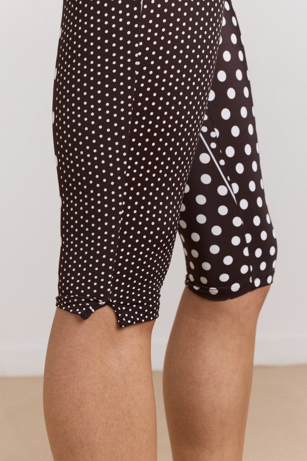 cove capri pant - spot stripe print