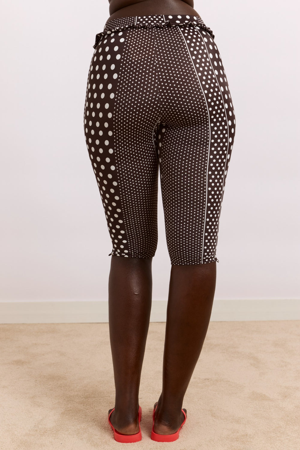 cove capri pant - spot stripe print