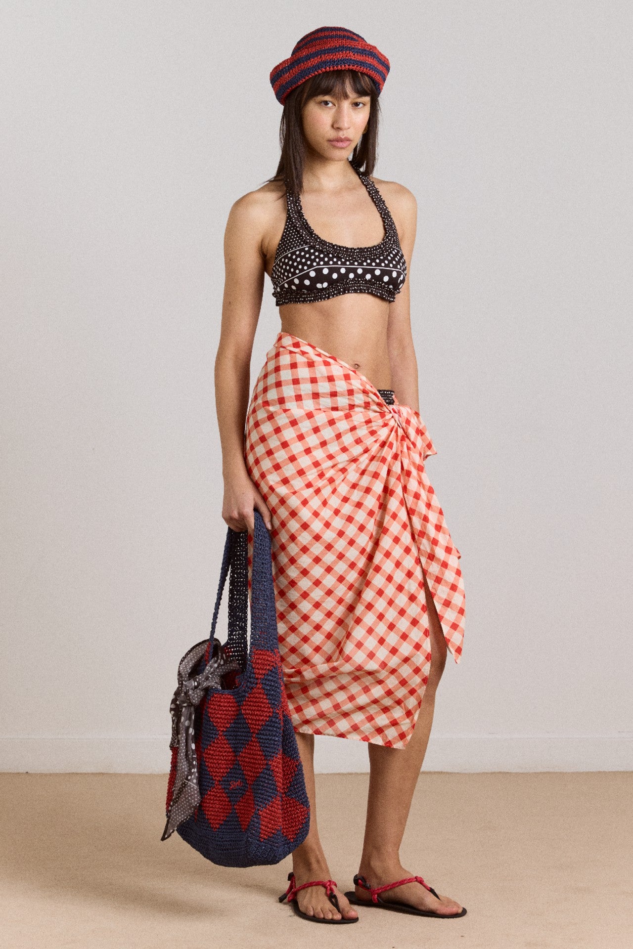 sarong - window pane check