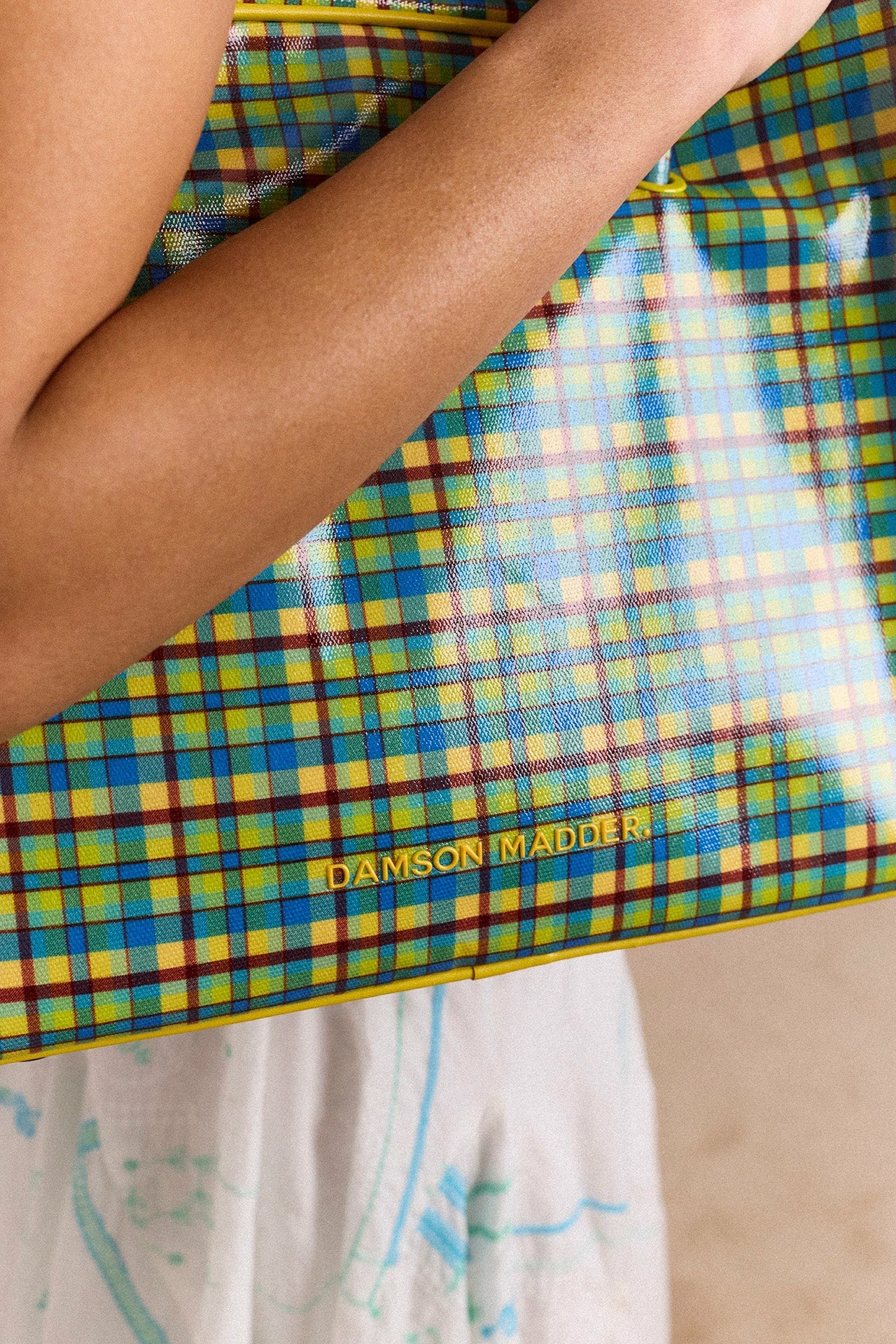 truro coated holdall - zesty check
