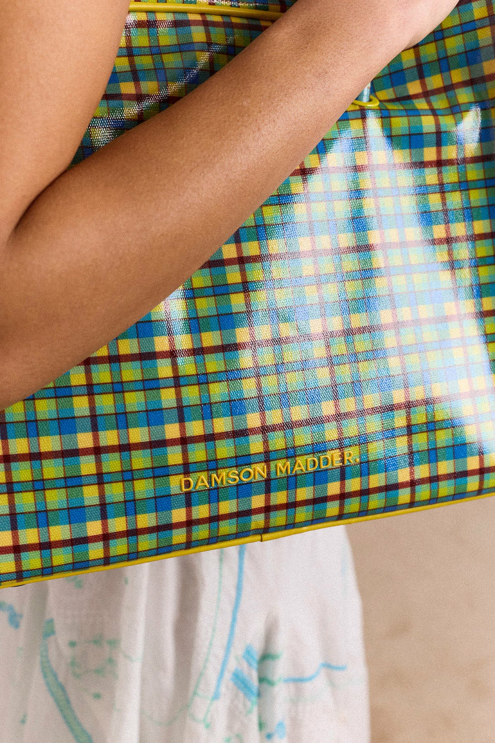 truro coated holdall - zesty check