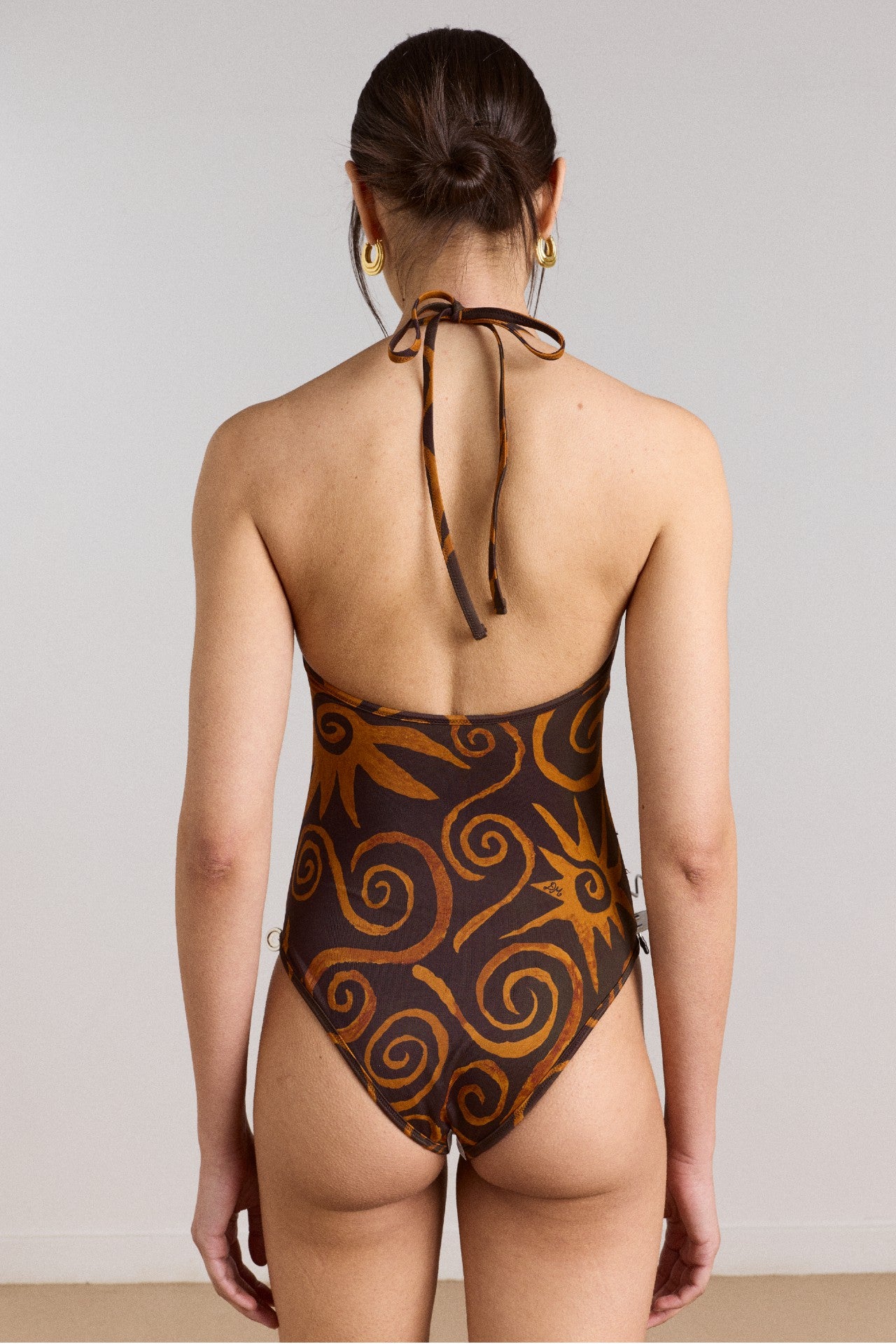 della reversible swimsuit - swirl print