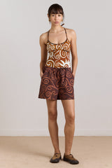 della reversible swimsuit - swirl print
