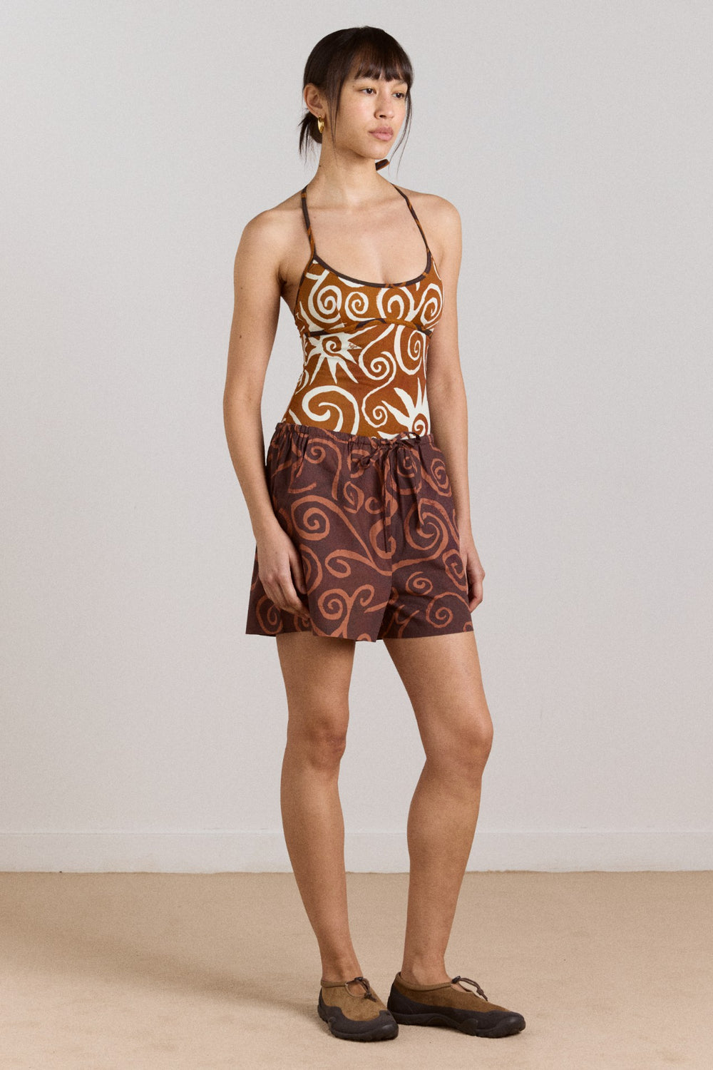 della reversible swimsuit - swirl print