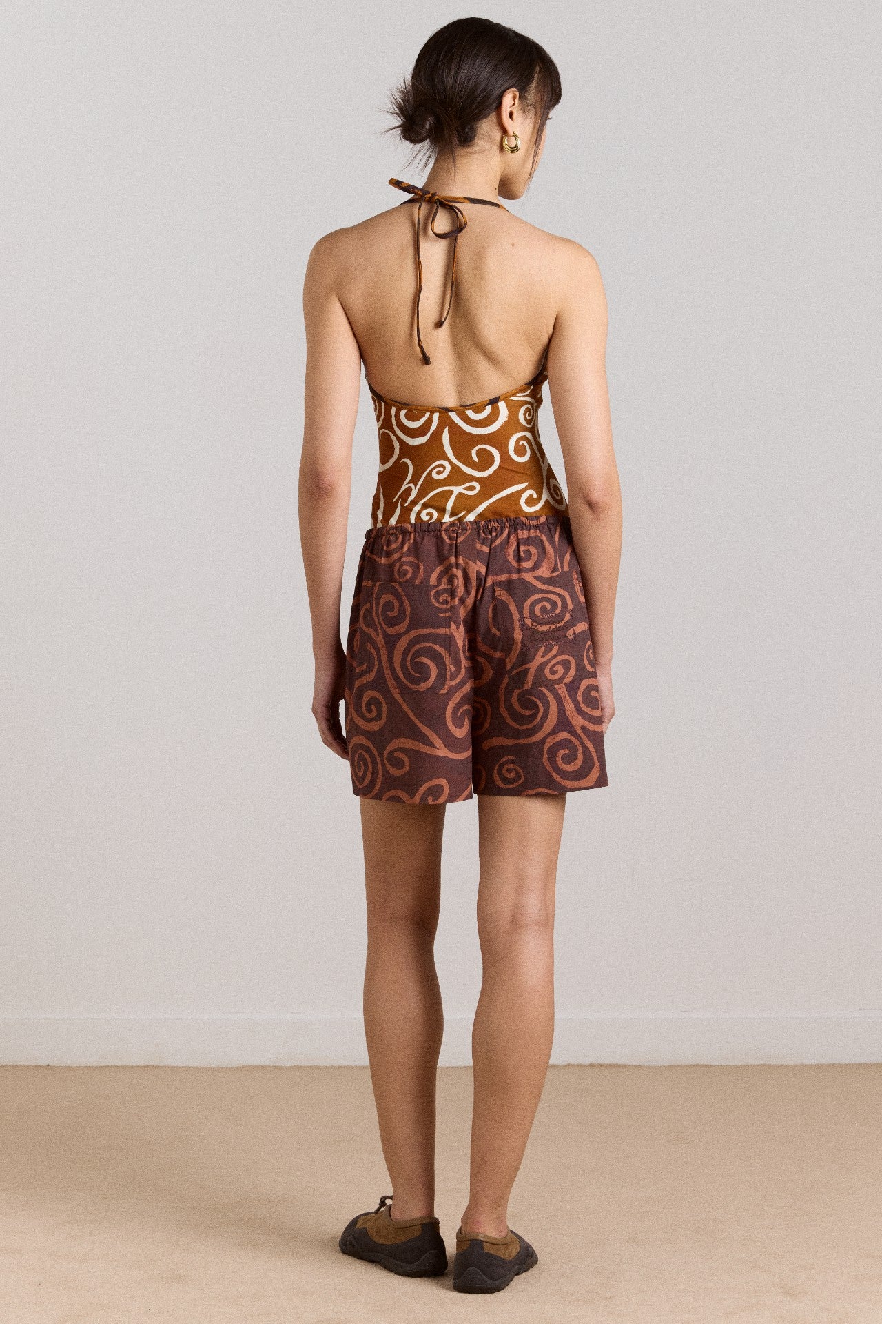 della reversible swimsuit - swirl print